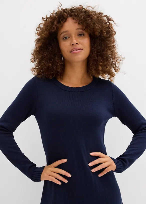 Abito in maglia svasato, bonprix