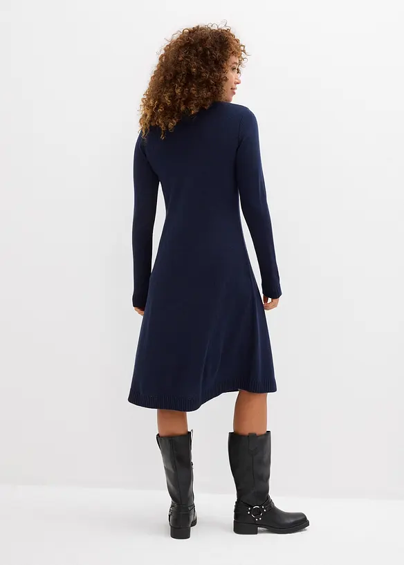 Abito in maglia svasato, bonprix