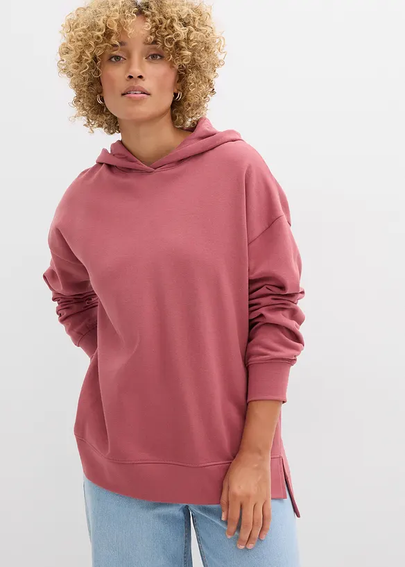 Felpa con cappuccio in puro cotone, bonprix
