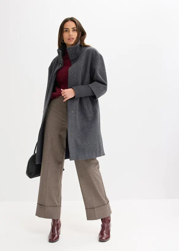 Cappotto corto in simil lana, bonprix