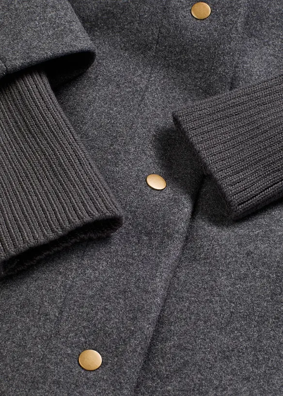Cappotto corto in simil lana, bonprix