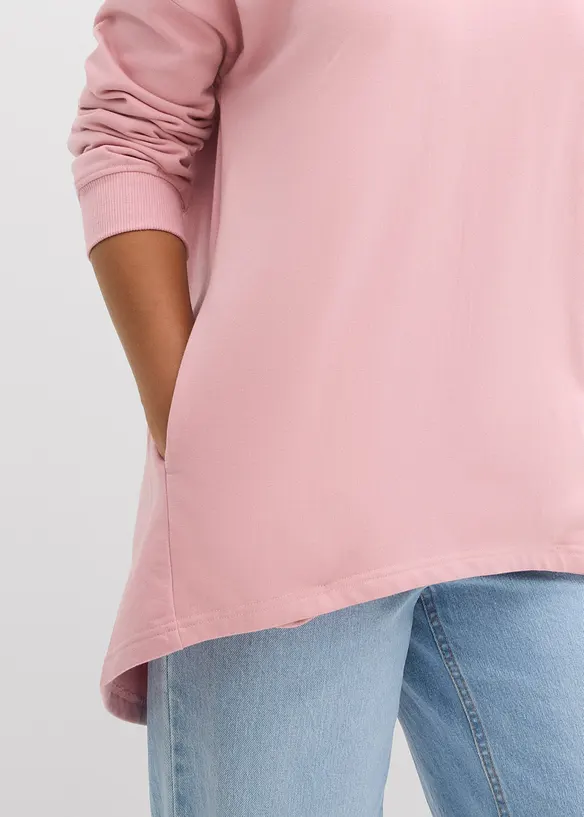 Felpa oversize in puro cotone, bonprix