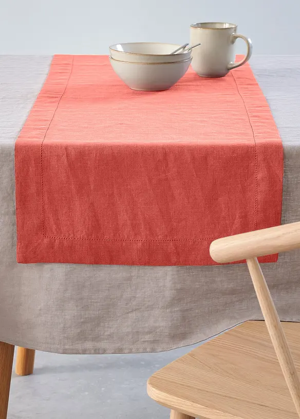Runner tavolo in lino, bonprix