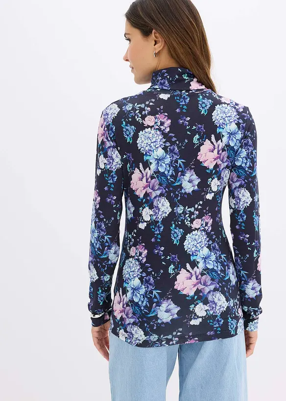 Maglia a maniche lunghe in misto viscosa morbido, bonprix
