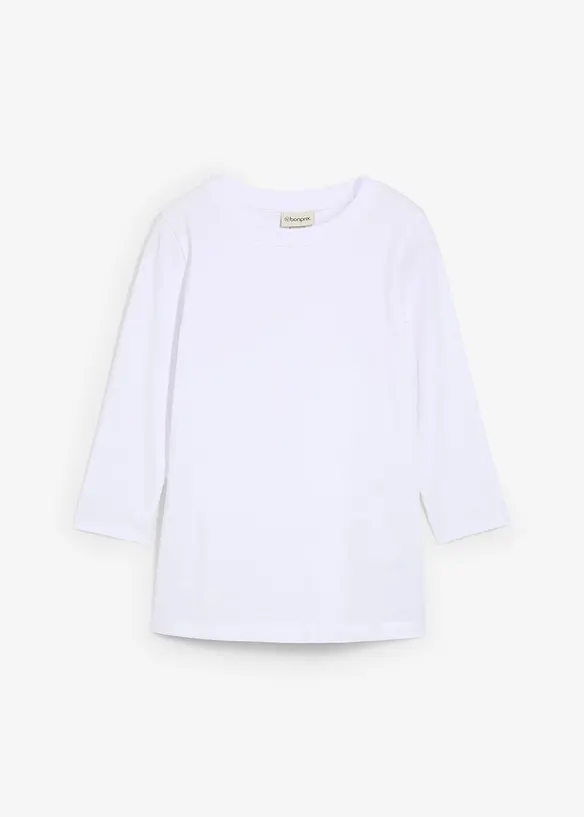 Maglia con maniche a 3/4 e puro cotone biologico, bonprix
