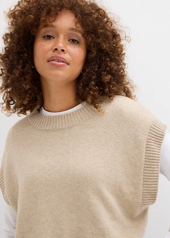 Gilet in maglia oversize, bonprix