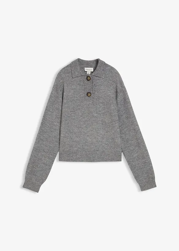 Maglione con colletto, bonprix