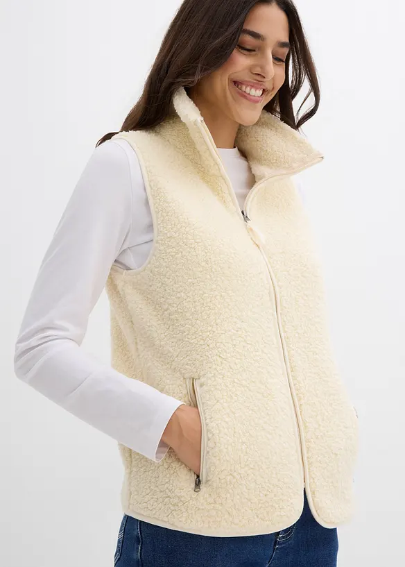 Gilet teddy, bonprix