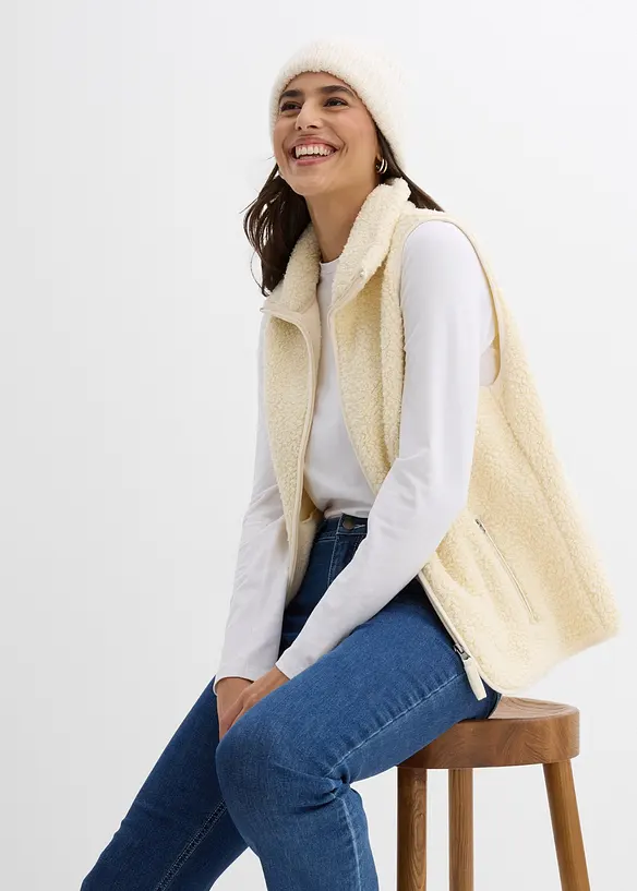 Gilet teddy, bonprix