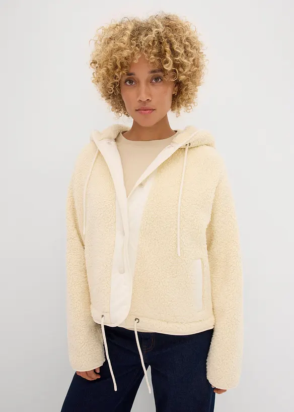 Giacca in pile teddy, bonprix