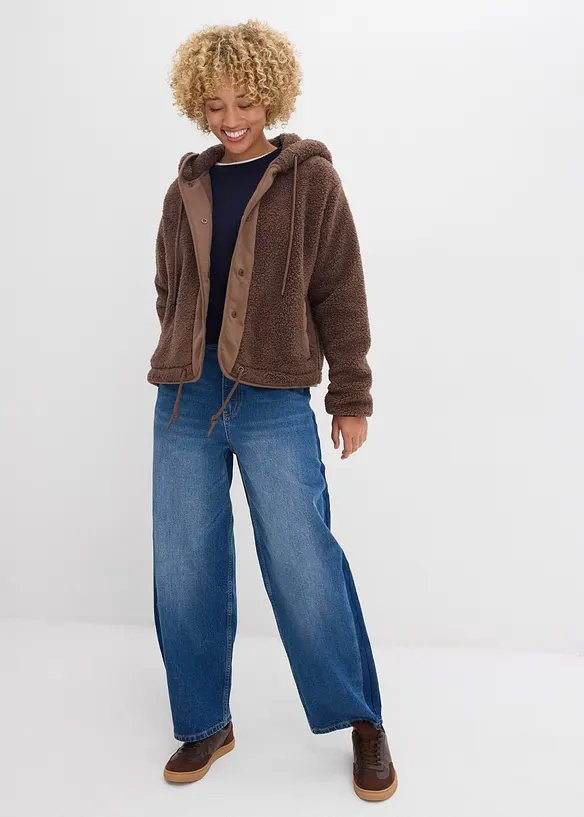 Giacca in pile teddy, bonprix