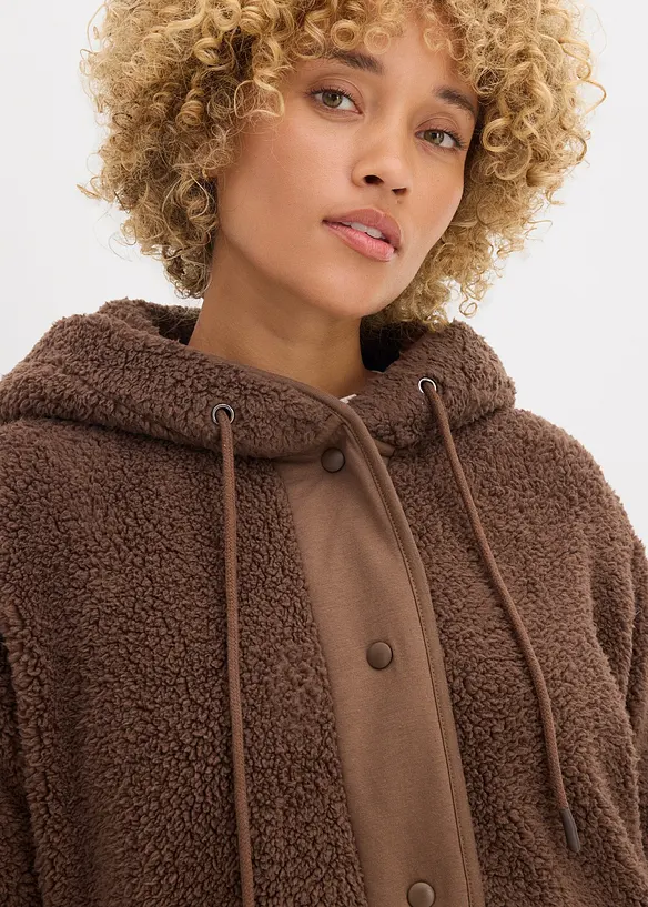 Giacca in pile teddy, bonprix