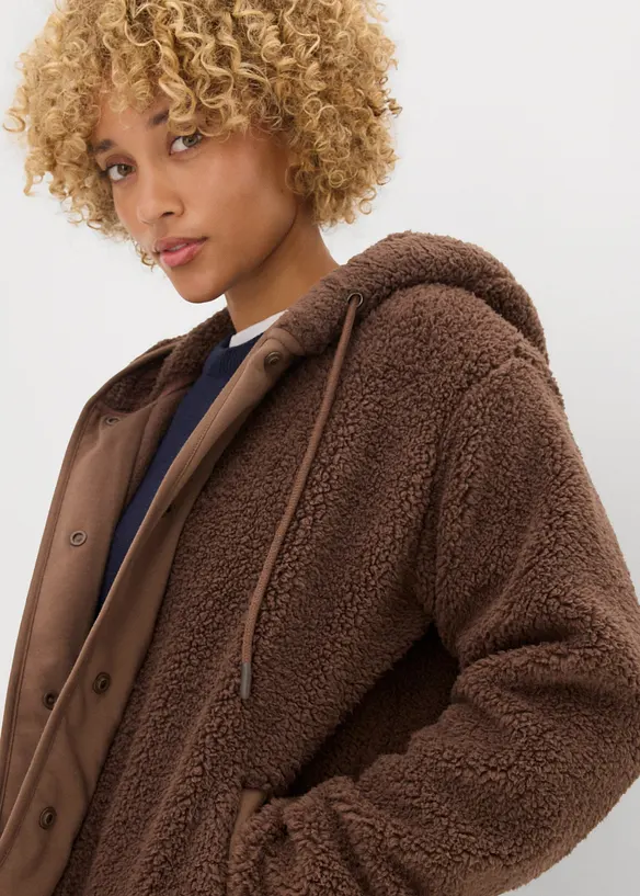 Giacca in pile teddy, bonprix