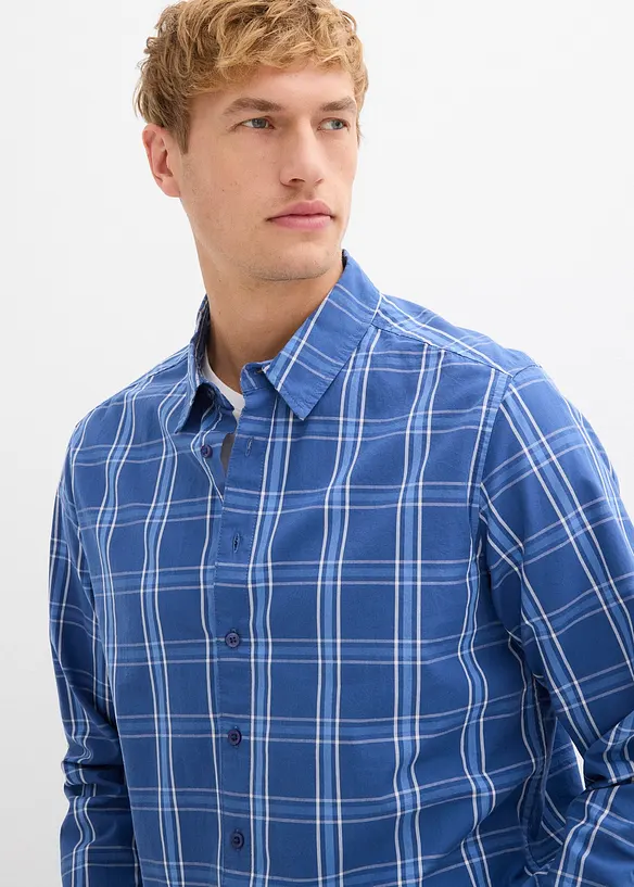 Camicia a maniche lunghe in puro cotone biologico, bonprix