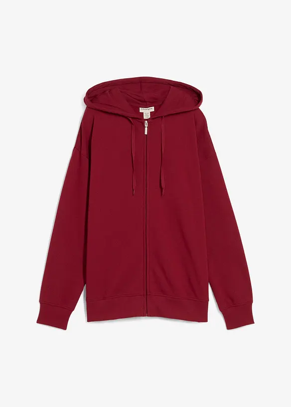 Felpa lunga con zip, bonprix