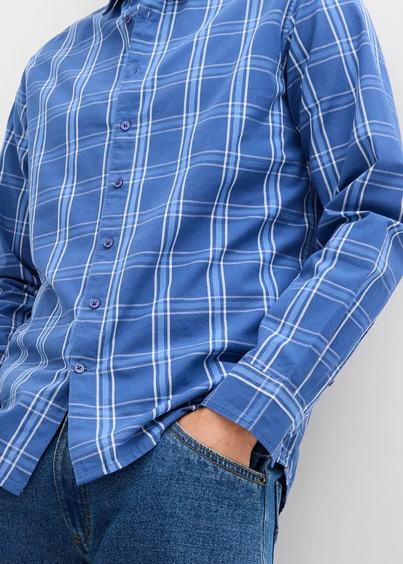 Camicia a maniche lunghe in puro cotone biologico, bonprix