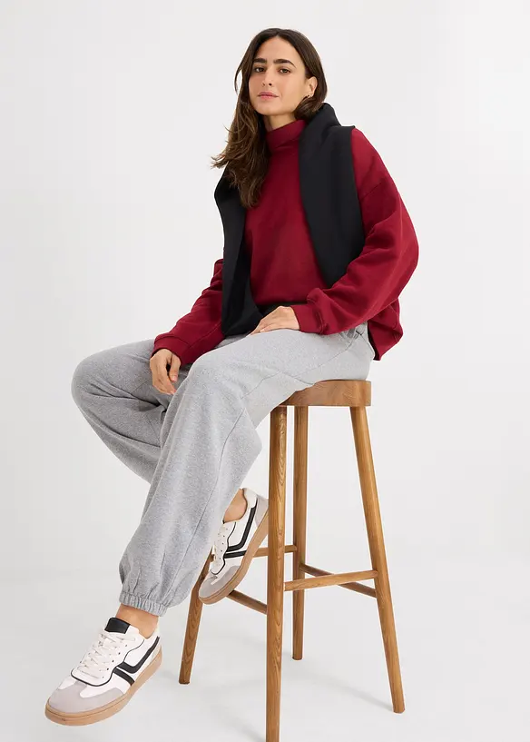 Pantaloni da jogging a vita alta, bonprix