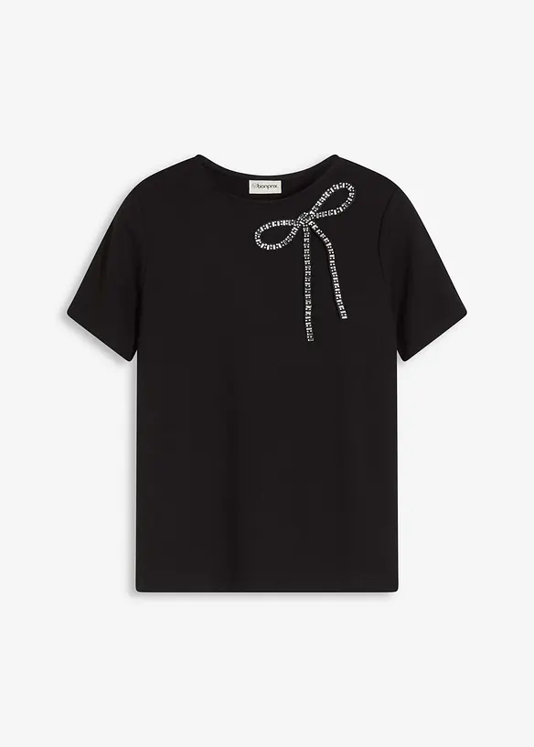 Maglia con applicazione di strass, bonprix
