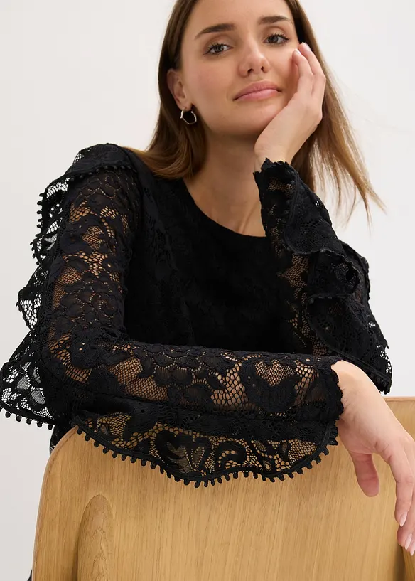Maglia in pizzo, bonprix