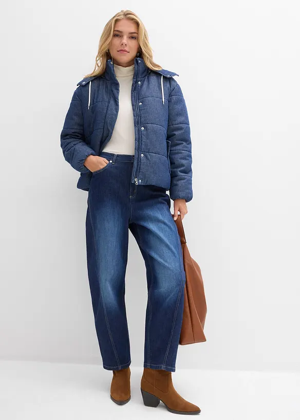 Giacca trapuntata in denim, bonprix