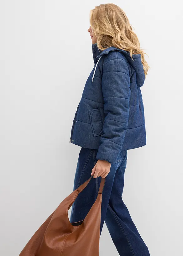 Giacca trapuntata in denim, bonprix