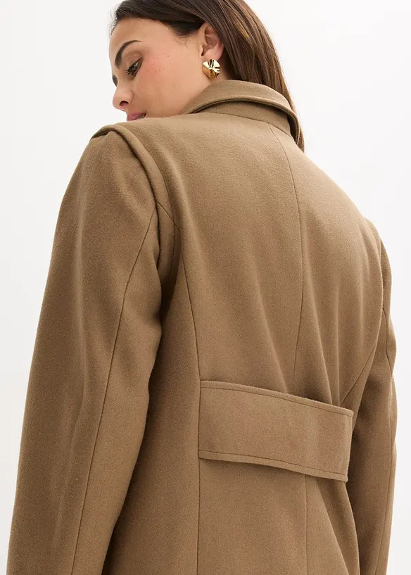 Cappotto morbido con maniche staccabili, bonprix