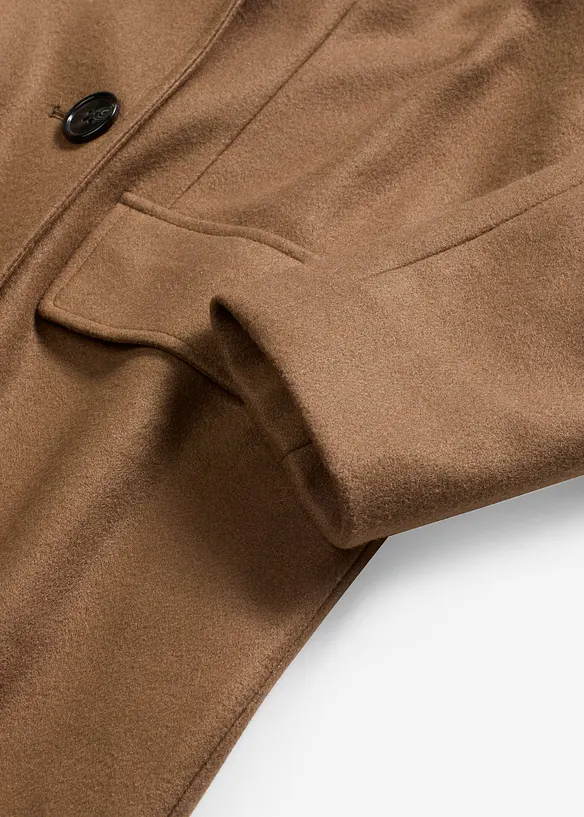 Cappotto morbido con maniche staccabili, bonprix