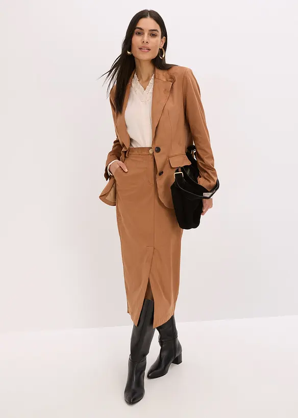 Blazer in similpelle scamosciata, bonprix