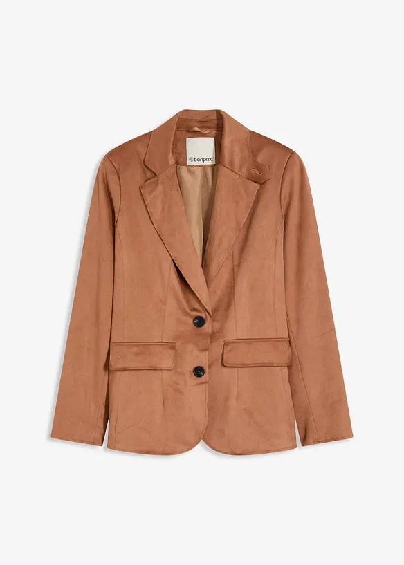 Blazer in similpelle scamosciata, bonprix