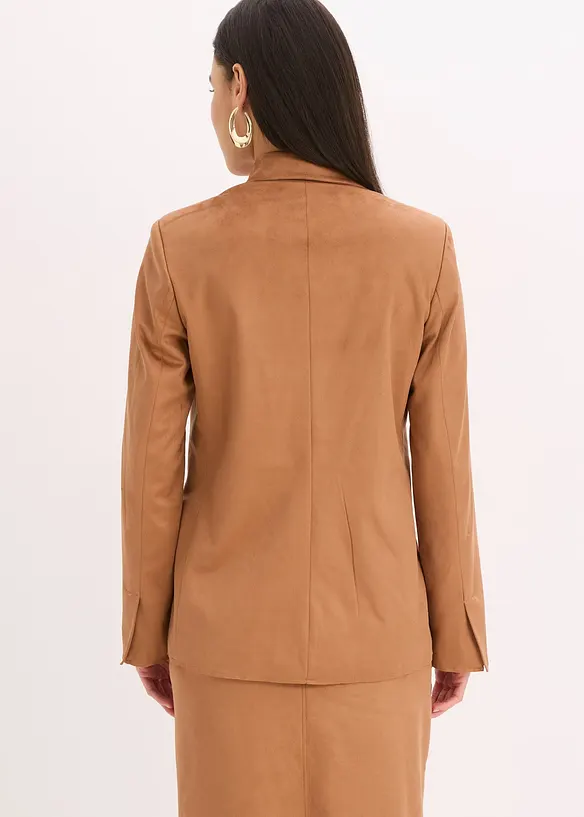 Blazer in similpelle scamosciata, bonprix