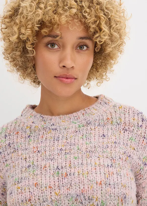 Maglione oversize in filato bouclé, bonprix