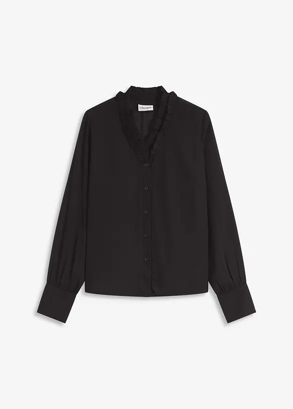 Camicetta di chiffon con ruches, bonprix