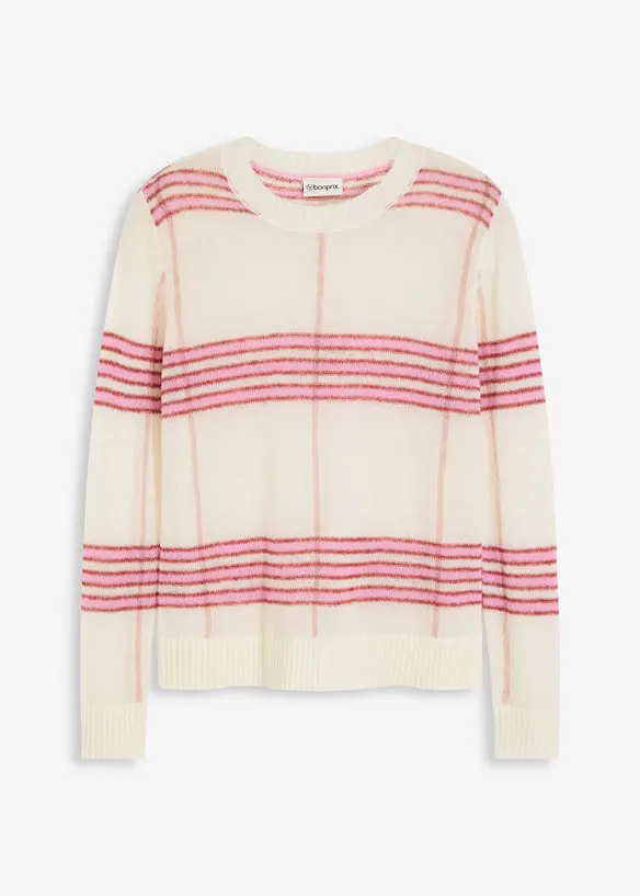 Maglione largo con lana e alpaca, bonprix