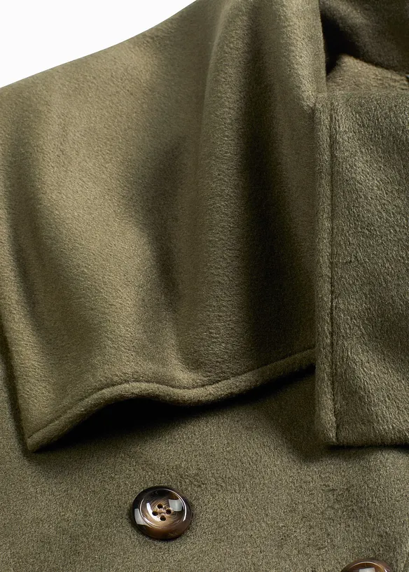 Cappotto a collo ampio in simil lana, bonprix