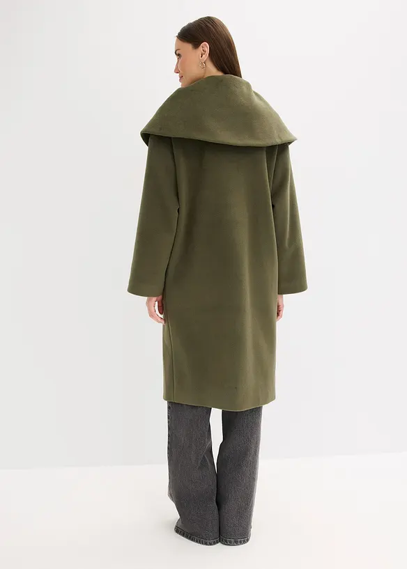 Cappotto a collo ampio in simil lana, bonprix