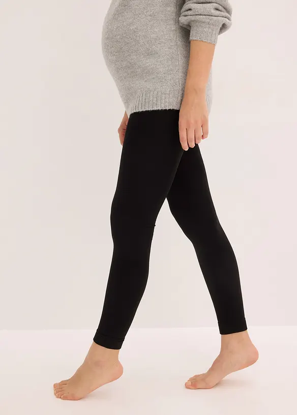 Leggings termici prémaman in felpa, 140 DEN, bonprix