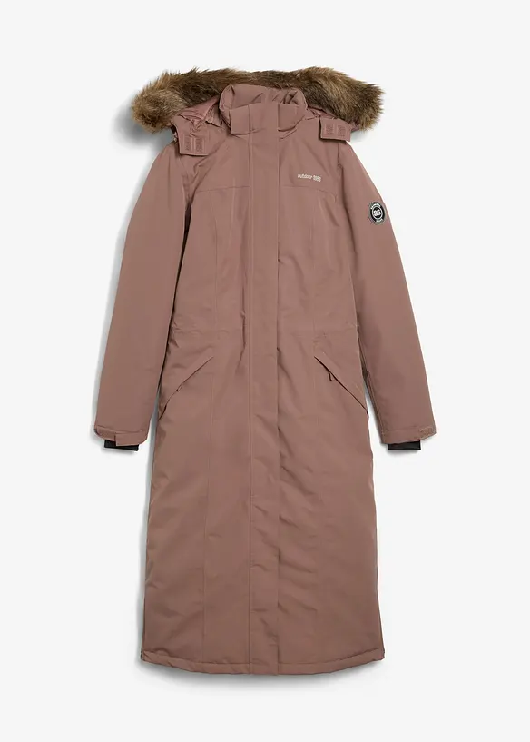 Giubbotto outdoor con pelliccia sintetica, impermeabile, bonprix
