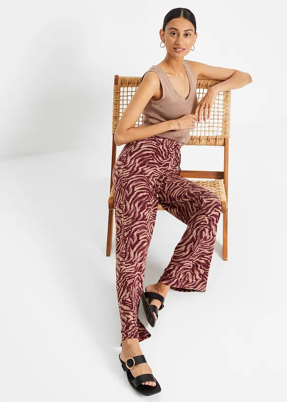 Pantaloni in jersey di viscosa fluente, bonprix