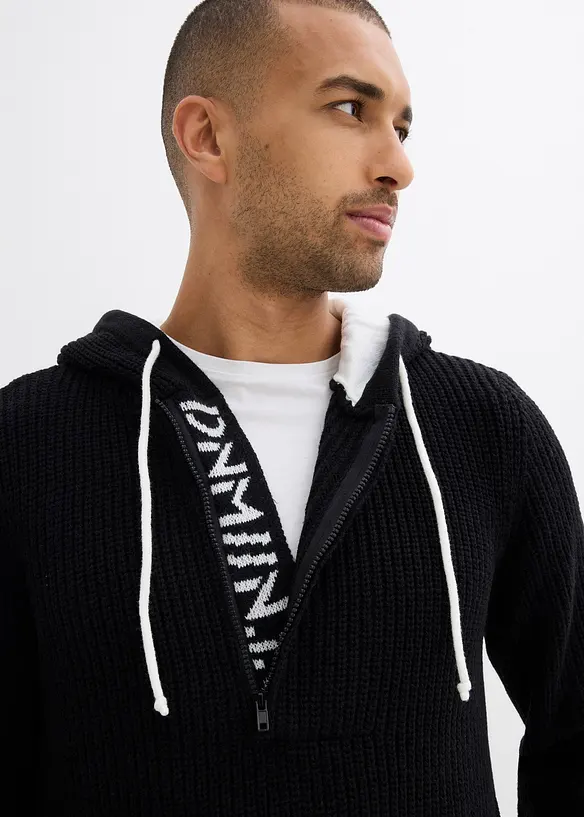 Maglione con cappuccio, bonprix