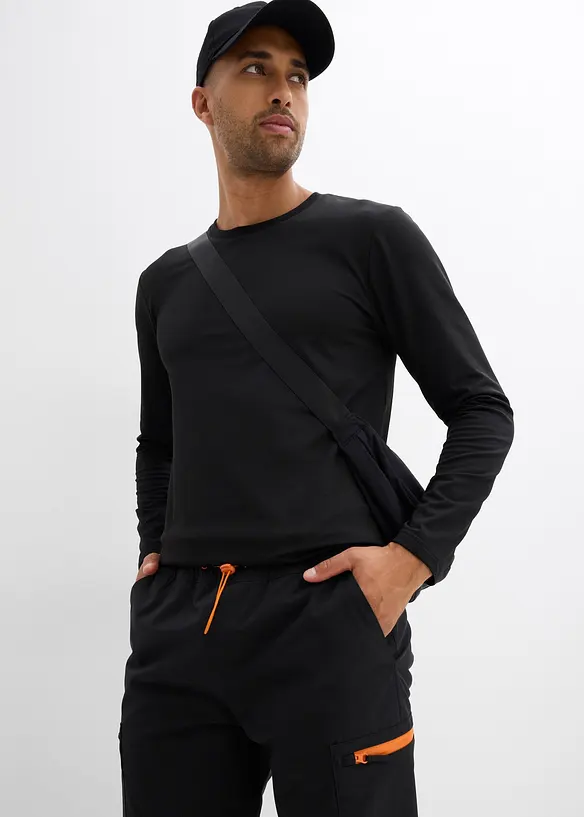 Pantaloni funzionali termici impermeabili loose fit, straight, bonprix