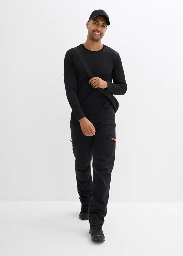 Pantaloni funzionali termici impermeabili loose fit, straight, bonprix