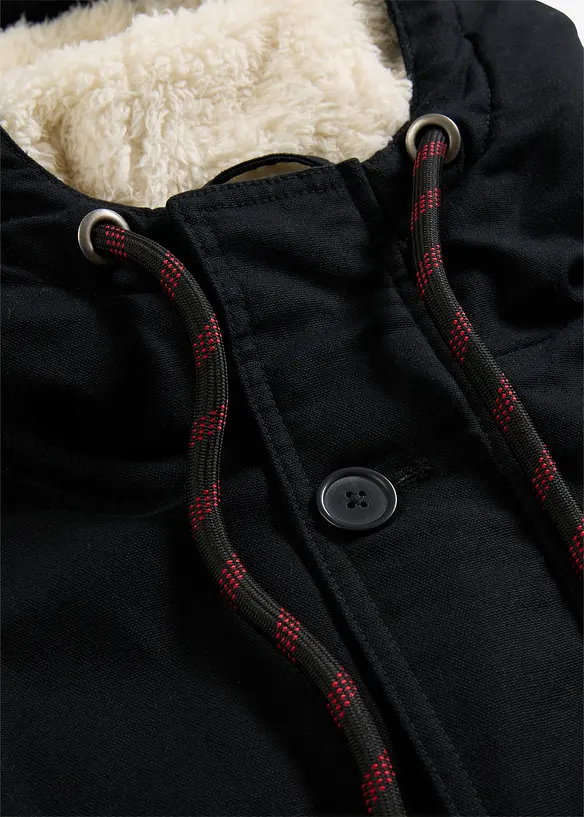 Parka invernale con fodera teddy, bonprix