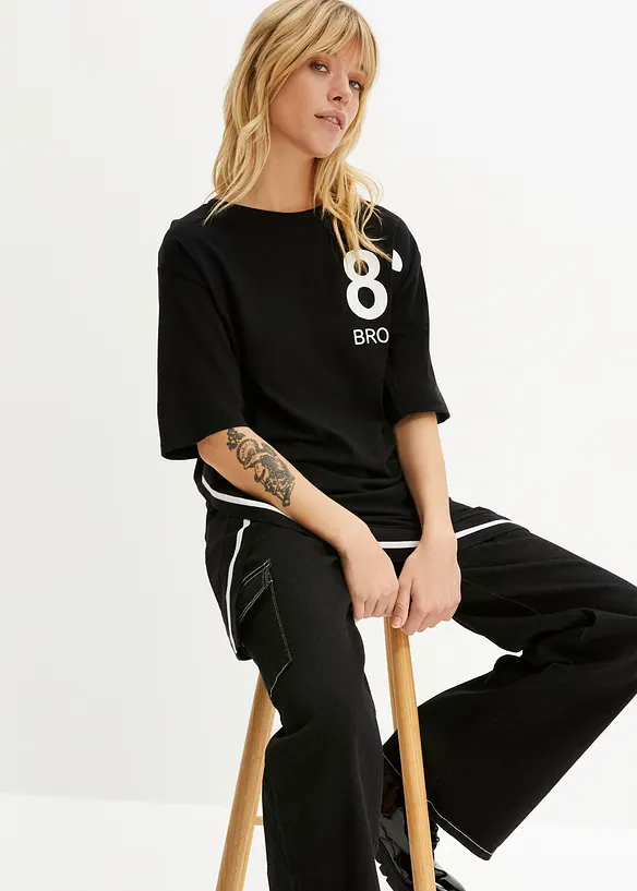 Maglia oversize in misto viscosa morbido, bonprix