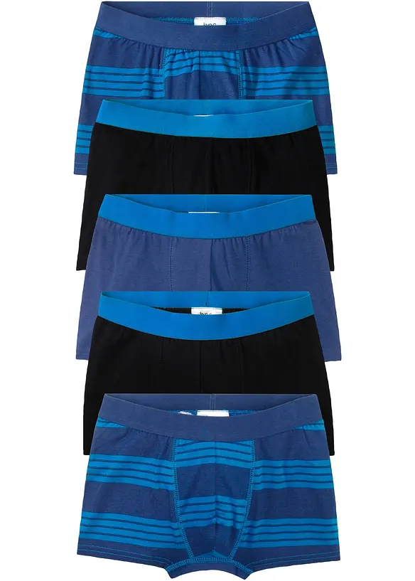 Boxer aderenti con cotone morbido (pacco da 5), bonprix