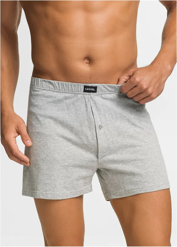 Boxer larghi in jersey con cotone morbido (pacco da 4), bonprix