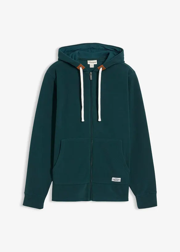 Giacca in pile con cappuccio, bonprix