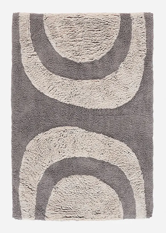 Tappeto da bagno con motivo semicircolare, bonprix