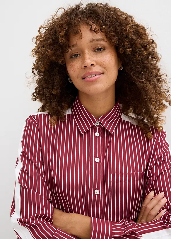Camicia oversize in puro cotone biologico, bonprix