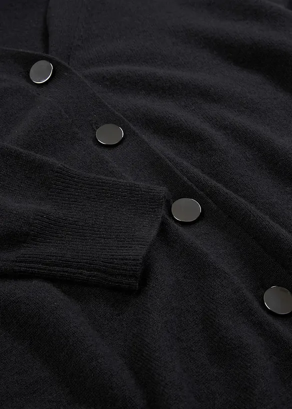 Cardigan con cashmere certificato secondo il Good Cashmere Standard®, bonprix
