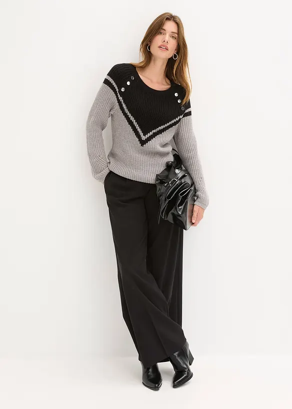 Maglione con bottoni, bonprix